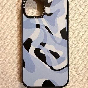 Casetify Abstract Blue and Black Phone Case